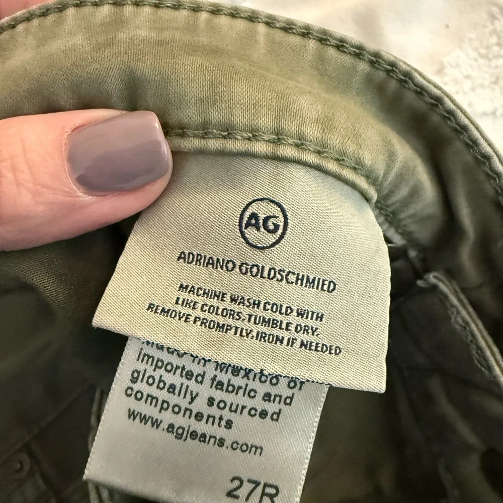 Ag Adriano Goldschmied Women's Olive Legging Jean